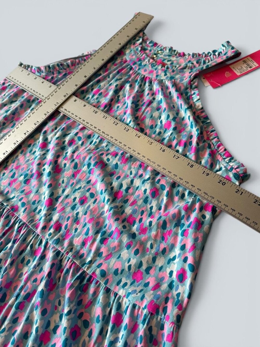 Lilly Pulitzer JERRICA Tiered Mini Dress Multi HOTTIE DOTTIE XL $118 NEW w/Tags - Picture 6 of 7